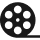 ムービーの映画フィルムロールアイコン 1